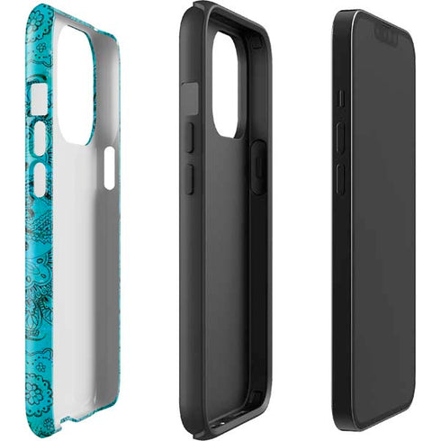 Blue Zen Ginseng iPhone 15 Pro Impact Case